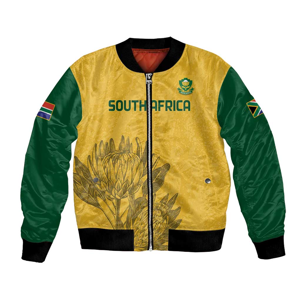 Custom South Africa Soccer Bomber Jacket Go Banyana Banyana Proteas