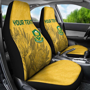 Custom South Africa Soccer Car Seat Cover Go Banyana Banyana Proteas