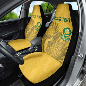 Custom South Africa Soccer Car Seat Cover Go Banyana Banyana Proteas