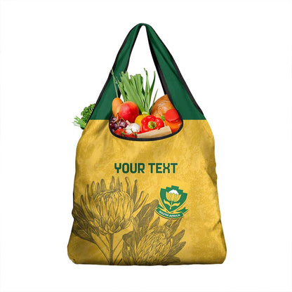 Custom South Africa Soccer Grocery Bag Go Banyana Banyana Proteas