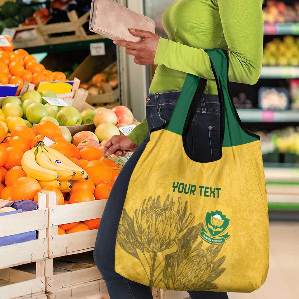 Custom South Africa Soccer Grocery Bag Go Banyana Banyana Proteas
