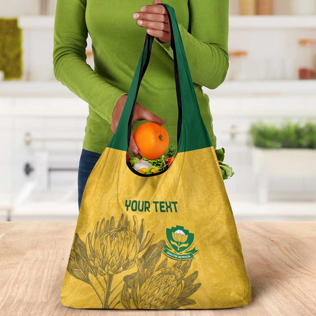 Custom South Africa Soccer Grocery Bag Go Banyana Banyana Proteas