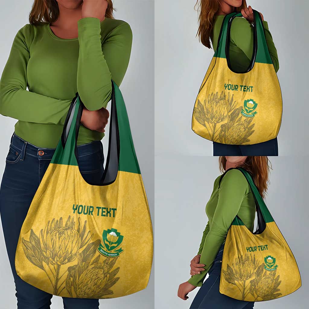Custom South Africa Soccer Grocery Bag Go Banyana Banyana Proteas