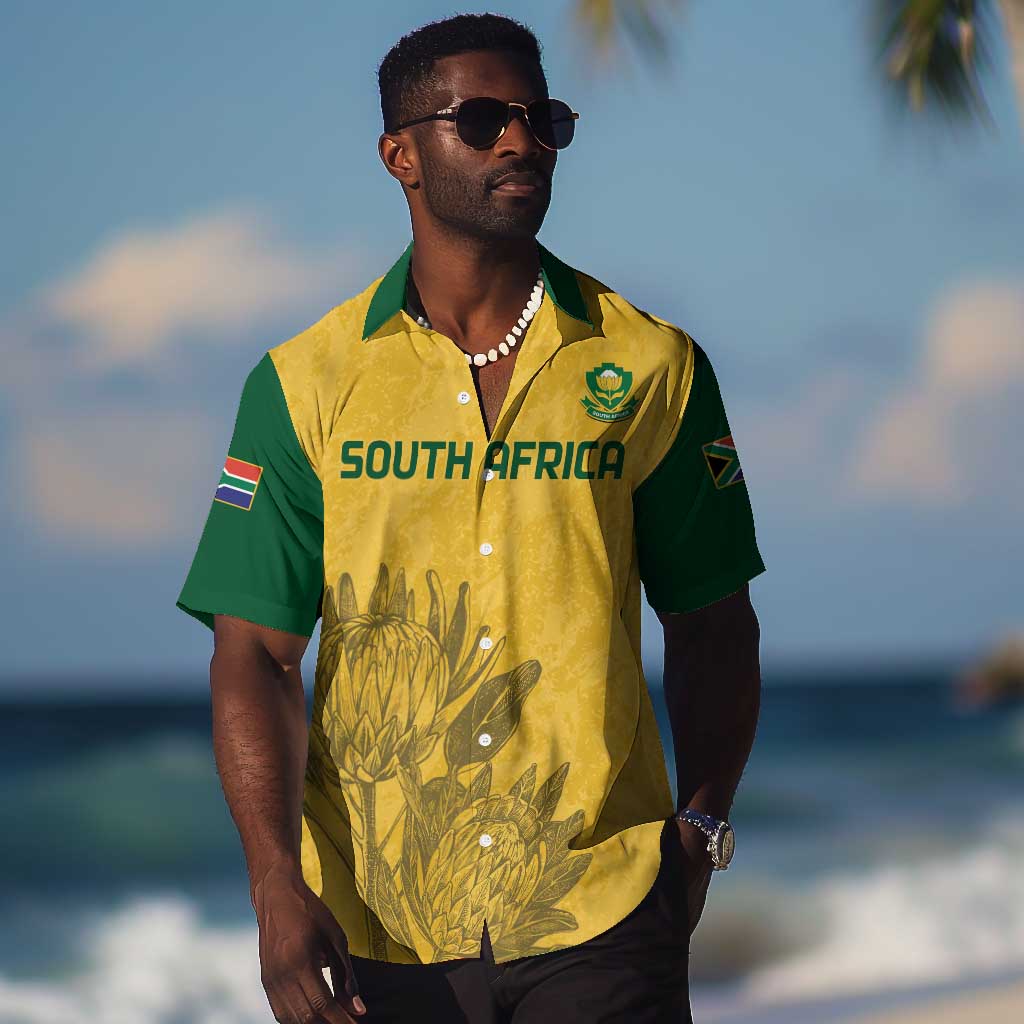 Custom South Africa Soccer Hawaiian Shirt Go Banyana Banyana Proteas