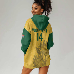 Custom South Africa Soccer Hoodie Dress Go Banyana Banyana Proteas