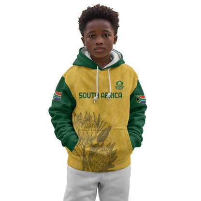 Custom South Africa Soccer Kid Hoodie Go Banyana Banyana Proteas