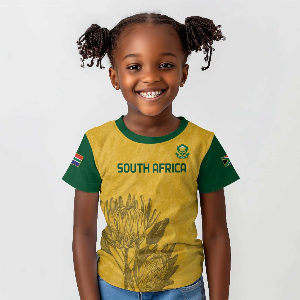 Custom South Africa Soccer Kid T shirt Go Banyana Banyana Proteas