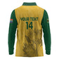 Custom South Africa Soccer Long Sleeve Polo Shirt Go Banyana Banyana Proteas