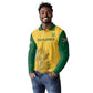 Custom South Africa Soccer Long Sleeve Polo Shirt Go Banyana Banyana Proteas