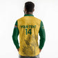 Custom South Africa Soccer Long Sleeve Polo Shirt Go Banyana Banyana Proteas