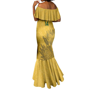 Custom South Africa Soccer Mermaid Dress Go Banyana Banyana Proteas