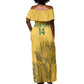 Custom South Africa Soccer Off Shoulder Maxi Dress Go Banyana Banyana Proteas