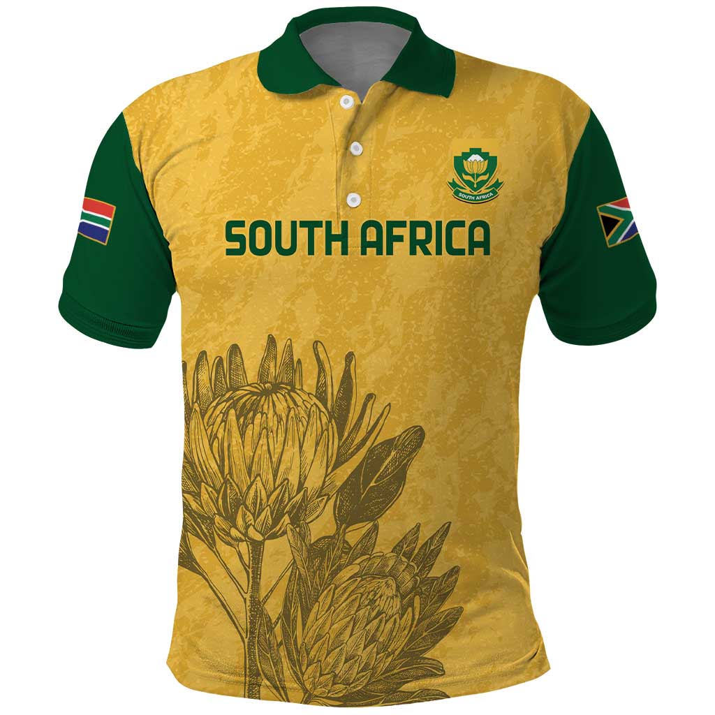 Custom South Africa Soccer Polo Shirt Go Banyana Banyana Proteas