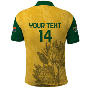 Custom South Africa Soccer Polo Shirt Go Banyana Banyana Proteas