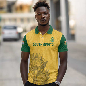 Custom South Africa Soccer Polo Shirt Go Banyana Banyana Proteas