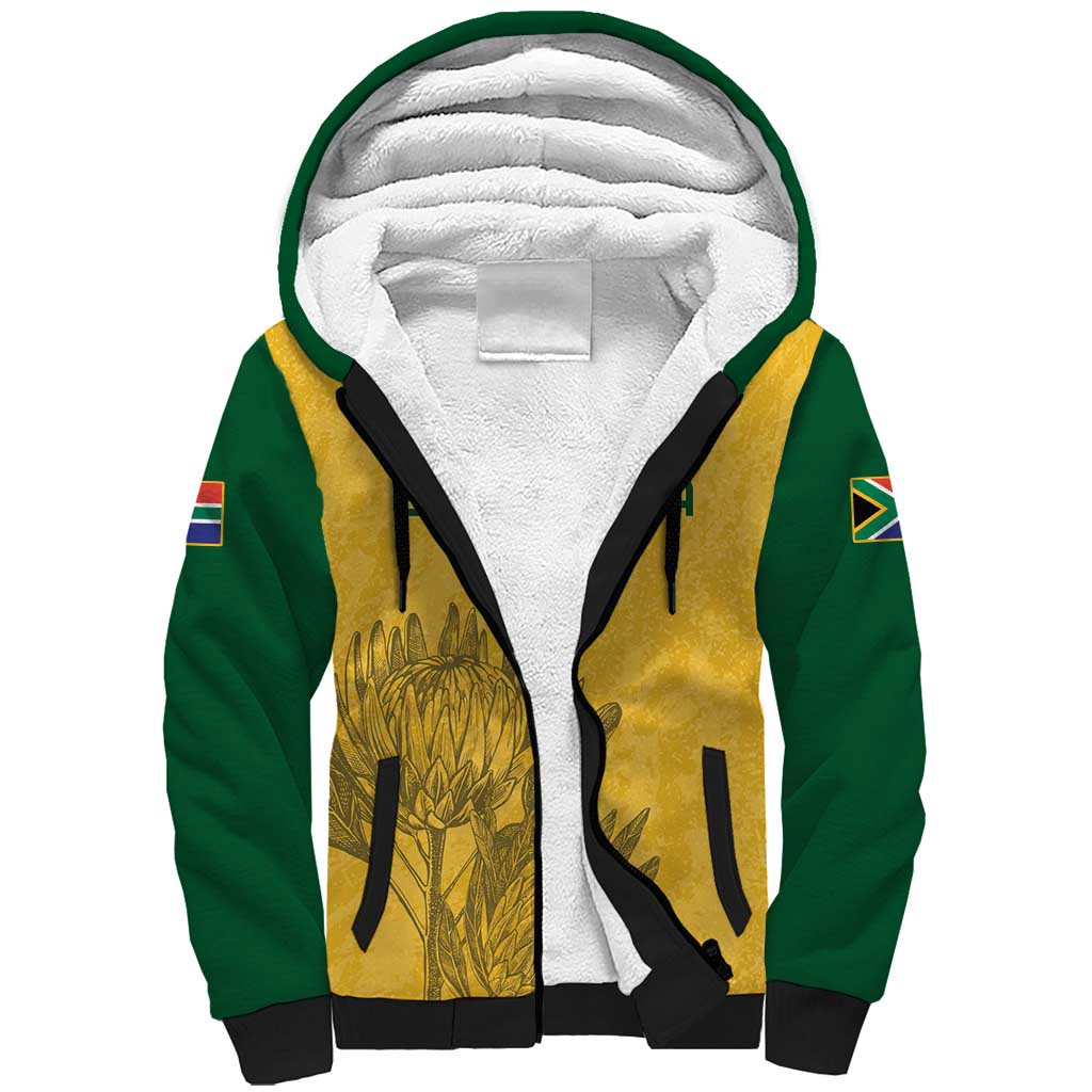 Custom South Africa Soccer Sherpa Hoodie Go Banyana Banyana Proteas