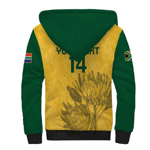 Custom South Africa Soccer Sherpa Hoodie Go Banyana Banyana Proteas