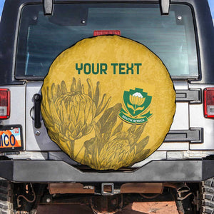 Custom South Africa Soccer Spare Tire Cover Go Banyana Banyana Proteas