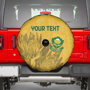 Custom South Africa Soccer Spare Tire Cover Go Banyana Banyana Proteas