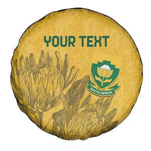 Custom South Africa Soccer Spare Tire Cover Go Banyana Banyana Proteas