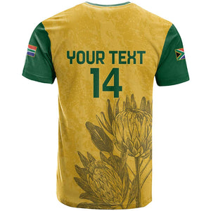 Custom South Africa Soccer T shirt Go Banyana Banyana Proteas