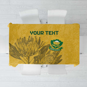 Custom South Africa Soccer Tablecloth Go Banyana Banyana Proteas