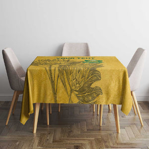 Custom South Africa Soccer Tablecloth Go Banyana Banyana Proteas