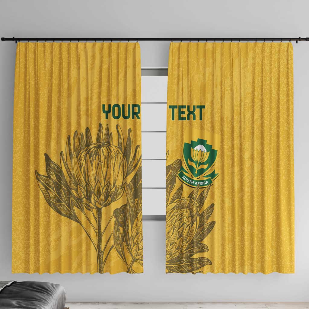 Custom South Africa Soccer Window Curtain Go Banyana Banyana Proteas