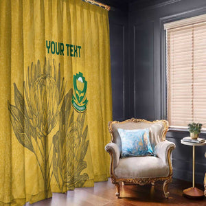 Custom South Africa Soccer Window Curtain Go Banyana Banyana Proteas