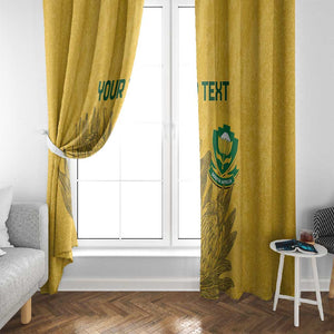 Custom South Africa Soccer Window Curtain Go Banyana Banyana Proteas