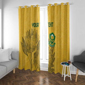 Custom South Africa Soccer Window Curtain Go Banyana Banyana Proteas