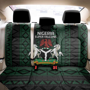 Nigeria Football Back Car Seat Cover Go Super Falcons African Pattern