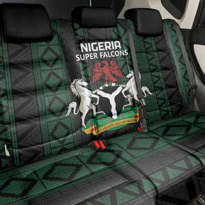 Nigeria Football Back Car Seat Cover Go Super Falcons African Pattern