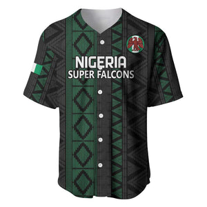 Custom Nigeria Football Baseball Jersey Go Super Falcons African Pattern