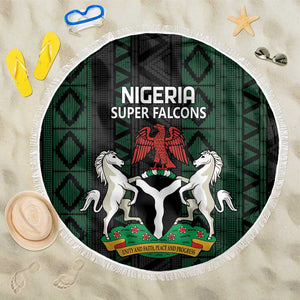 Nigeria Football Beach Blanket Go Super Falcons African Pattern