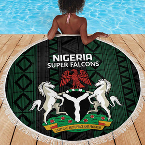 Nigeria Football Beach Blanket Go Super Falcons African Pattern