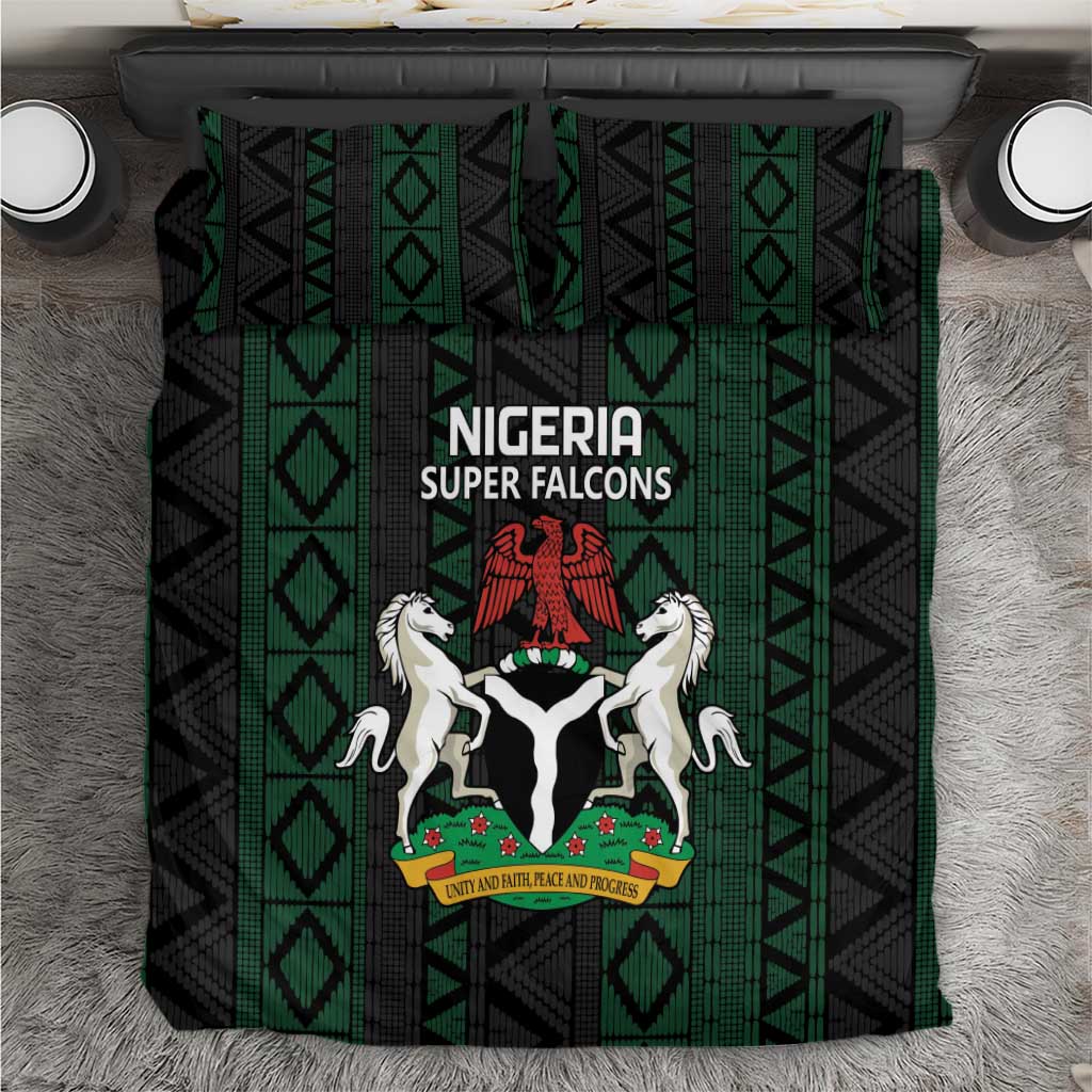 Nigeria Football Bedding Set Go Super Falcons African Pattern