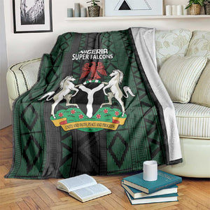 Nigeria Football Blanket Go Super Falcons African Pattern