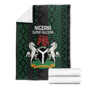 Nigeria Football Blanket Go Super Falcons African Pattern