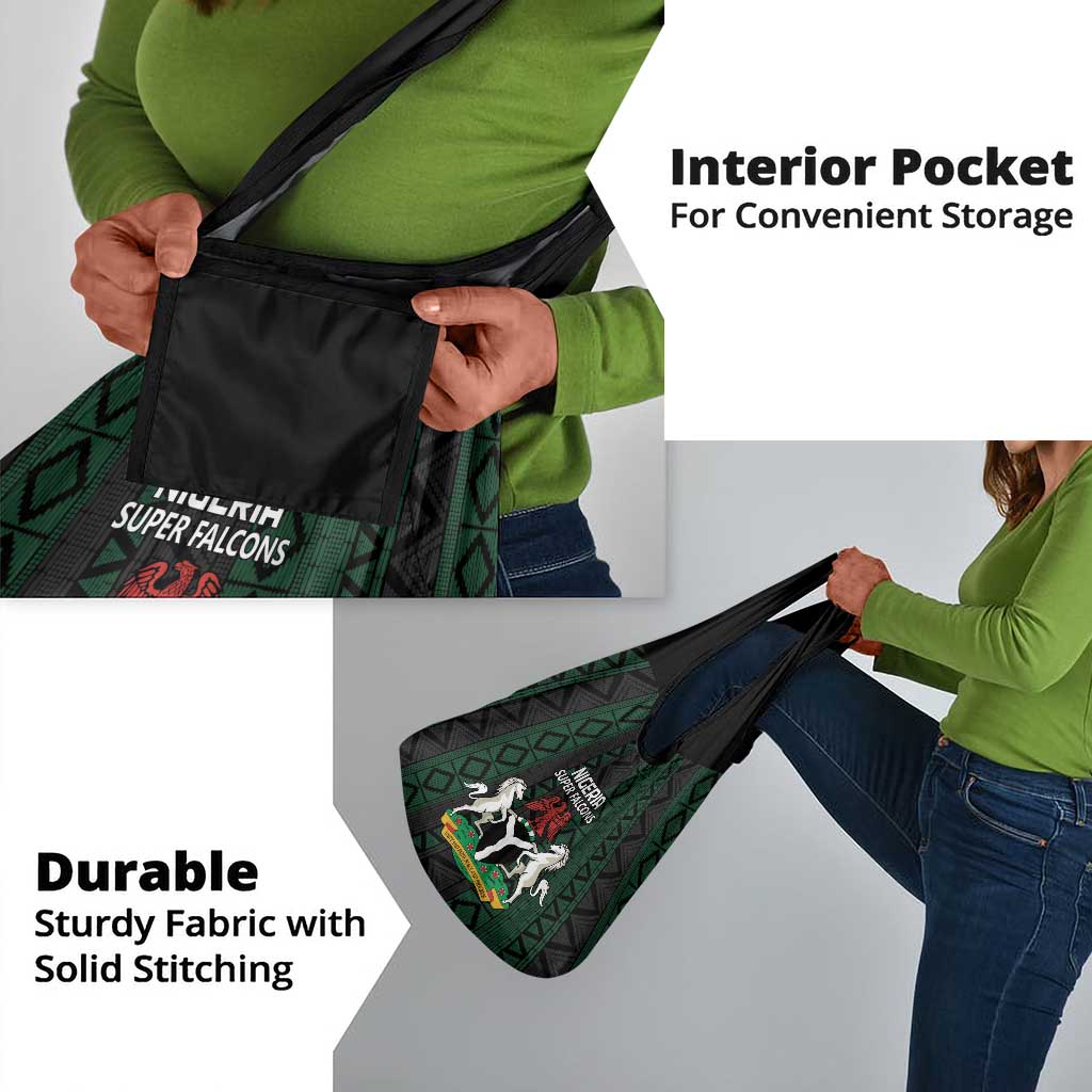 Nigeria Football Grocery Bag Go Super Falcons African Pattern