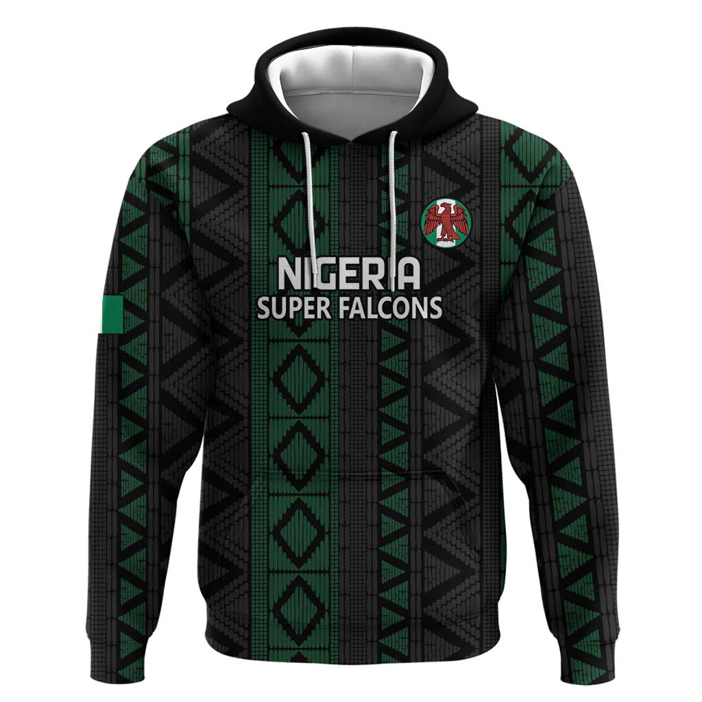 Custom Nigeria Football Hoodie Go Super Falcons African Pattern