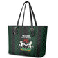 Nigeria Football Leather Tote Bag Go Super Falcons African Pattern