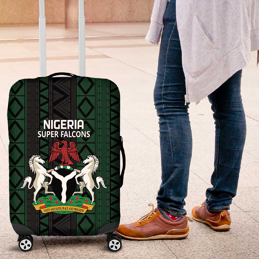 Nigeria Football Luggage Cover Go Super Falcons African Pattern