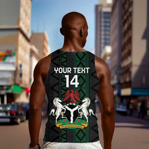 Custom Nigeria Football Men Tank Top Go Super Falcons African Pattern