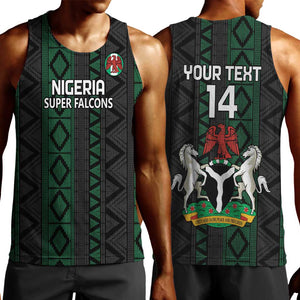 Custom Nigeria Football Men Tank Top Go Super Falcons African Pattern