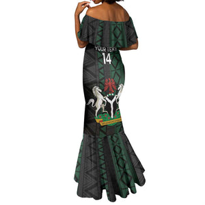 Custom Nigeria Football Mermaid Dress Go Super Falcons African Pattern