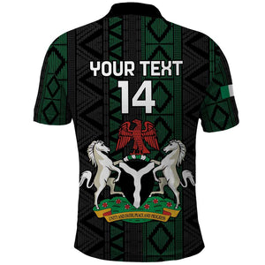 Custom Nigeria Football Polo Shirt Go Super Falcons African Pattern