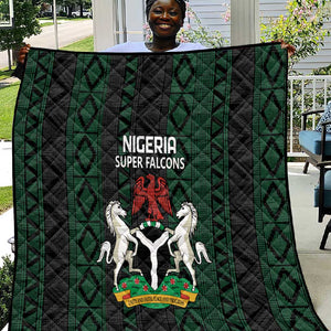 Nigeria Football Quilt Go Super Falcons African Pattern