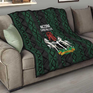 Nigeria Football Quilt Go Super Falcons African Pattern