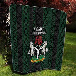 Nigeria Football Quilt Go Super Falcons African Pattern